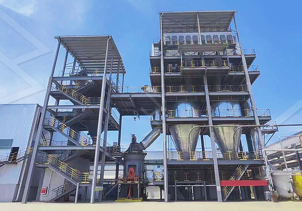 Modern vertical grinding mill in cement plant application